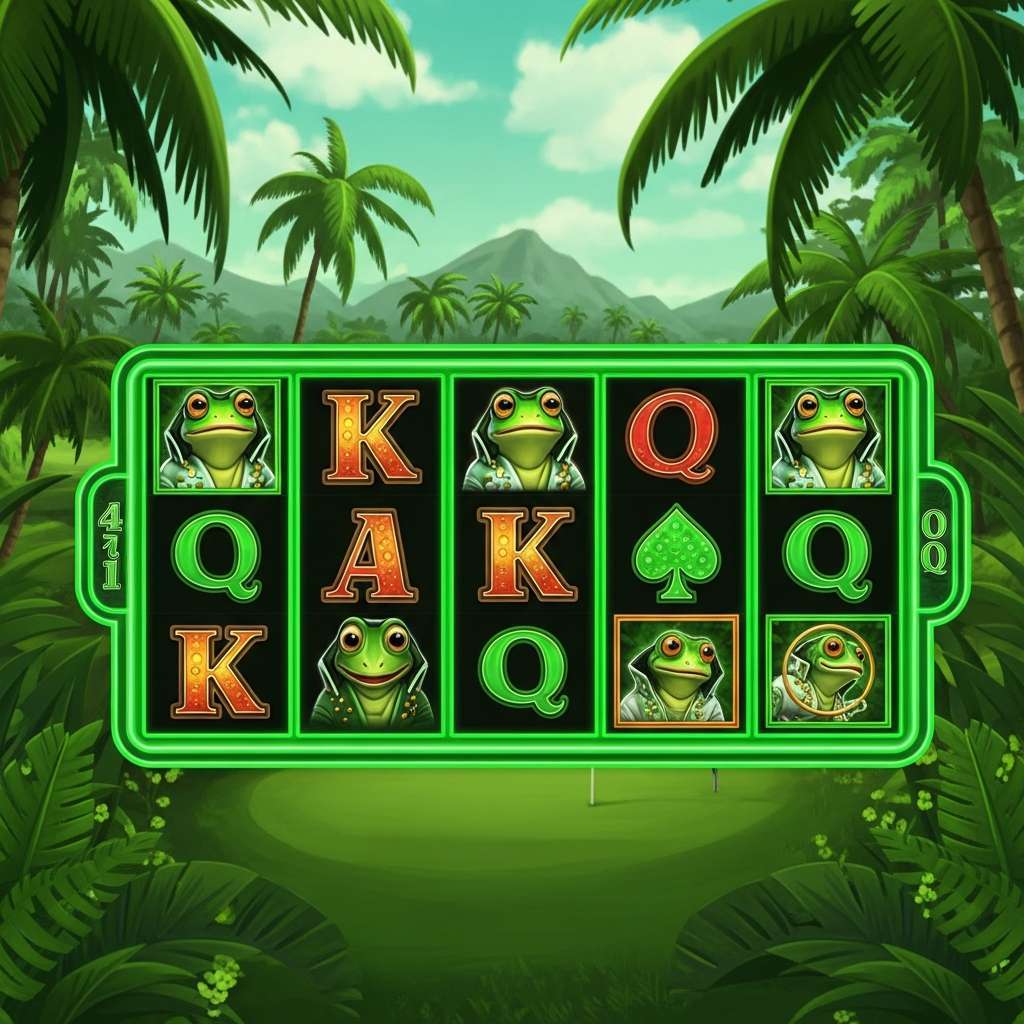 Elvis Frog in Vegas Elegant guests enjoying roulette game with a dealer in a luxurious casino